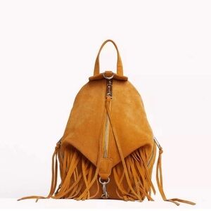 NEW Rebecca Minkoff Convertible Mini Suede Fringe Backpack